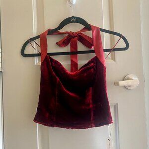 Malika Velvet Top Chianti Size 0